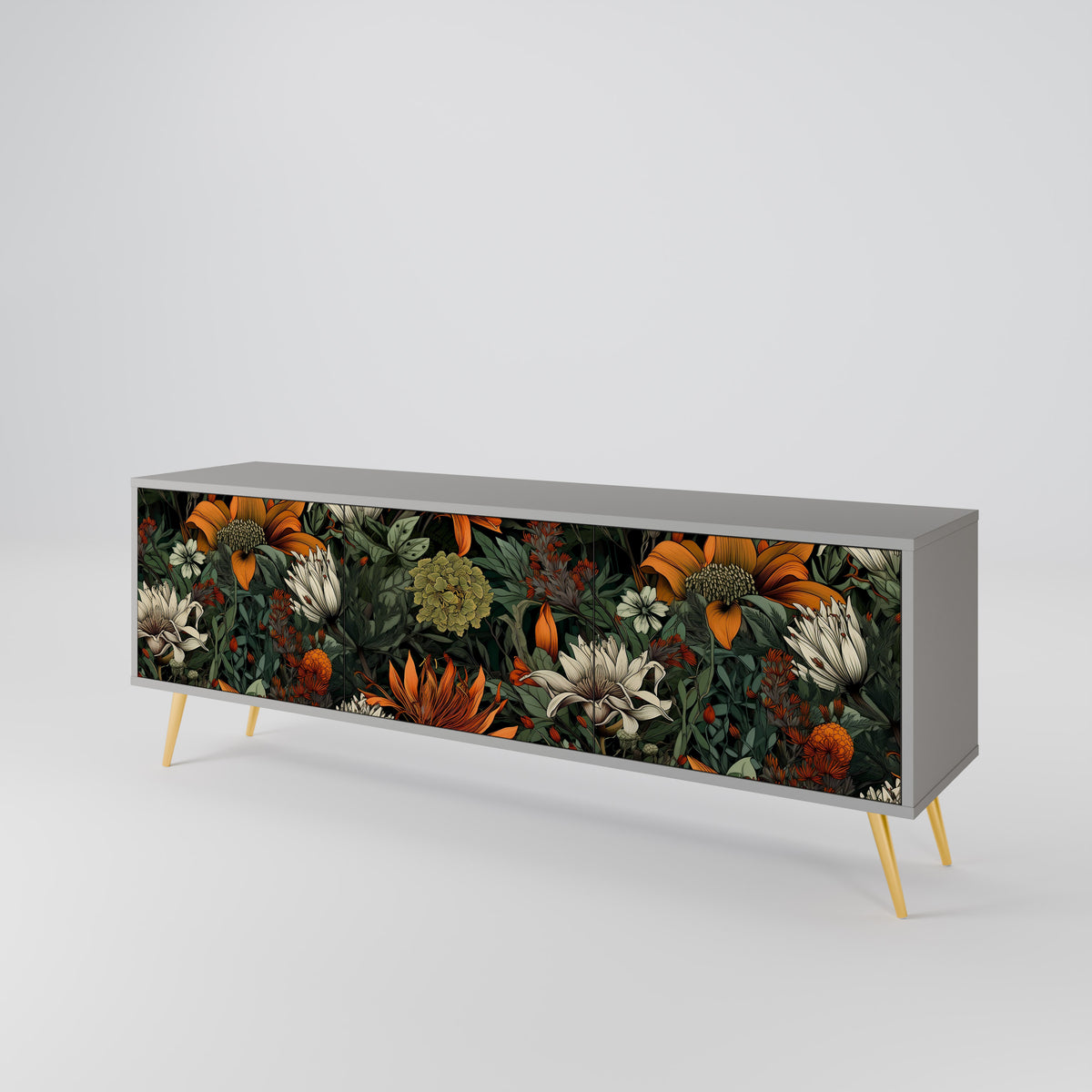 MIDNIGHT SPROUT 3-Door TV Cabinet
