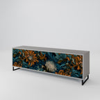 MORNING BLOOM 3-dörrars TV-bänk i grå finish