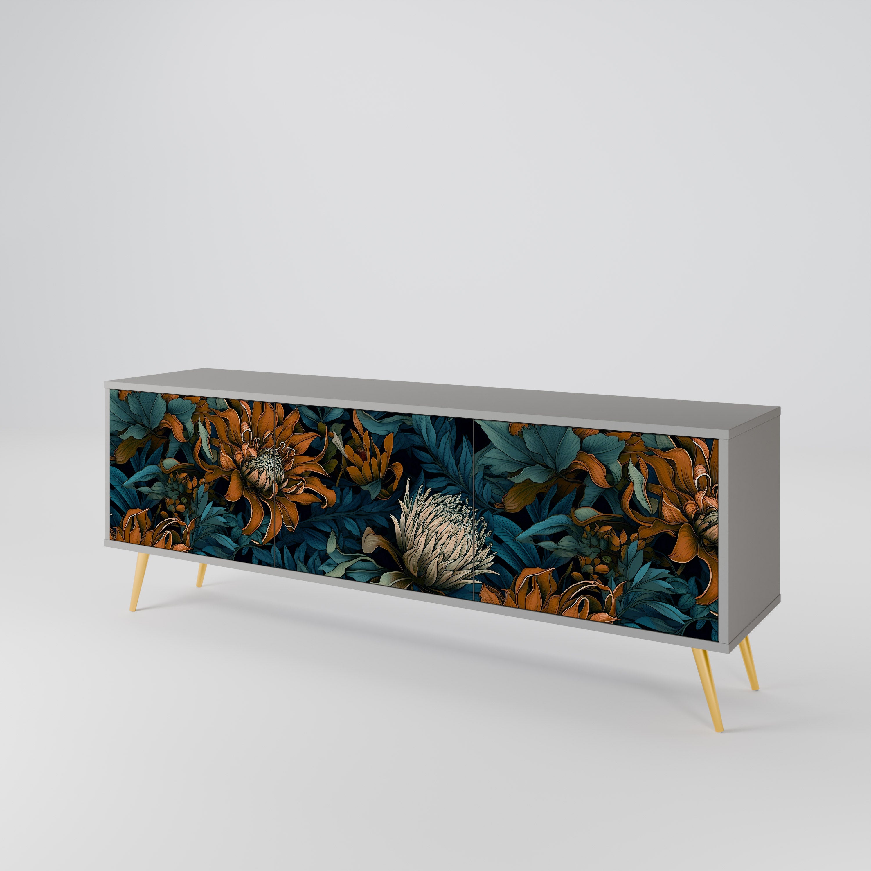 MORNING BLOOM 3-Door TV Cabinet