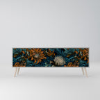 MORNING BLOOM 3-dörrars TV-bänk i grå finish