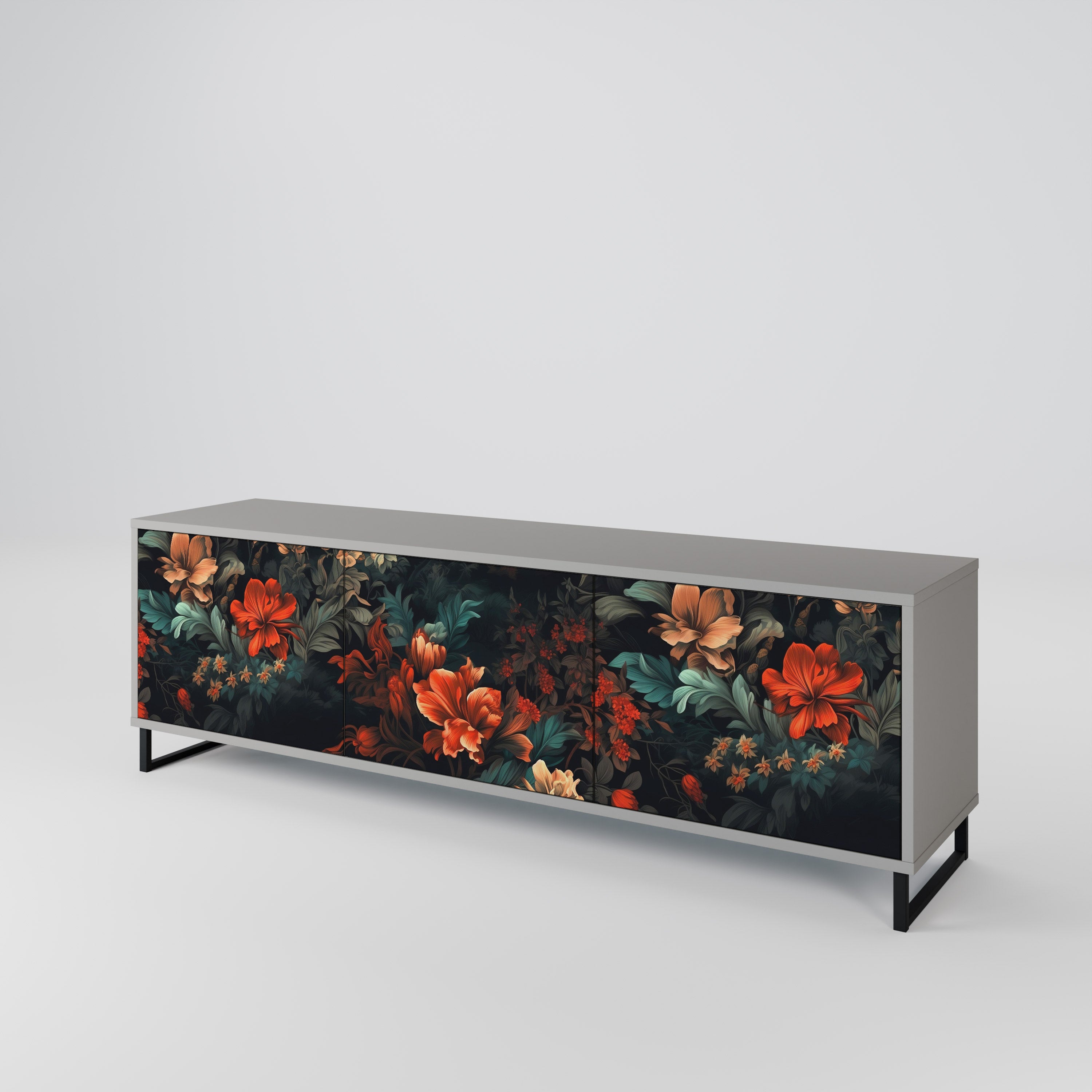 IMAGINARY BLOSSOM 3-Door TV Cabinet