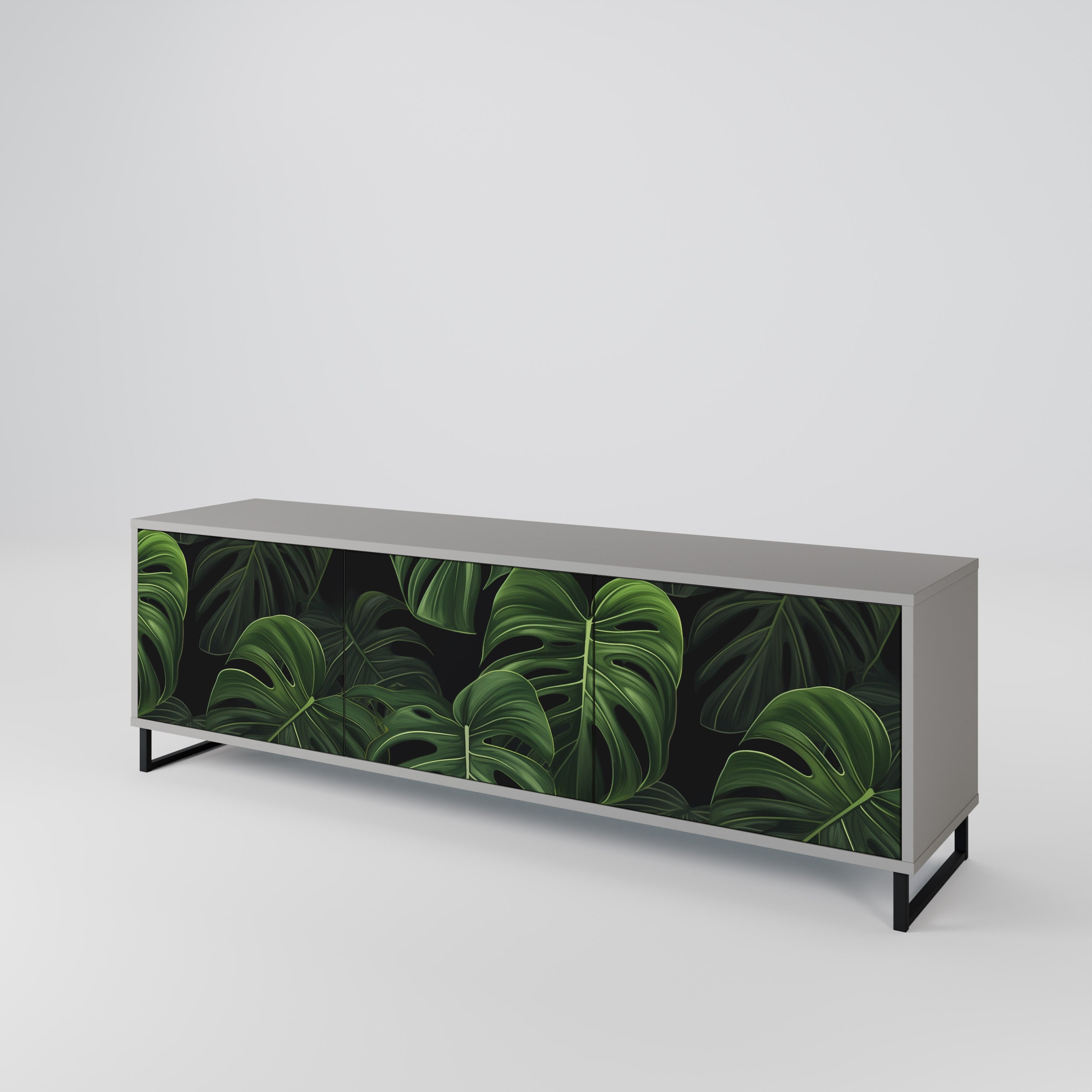 INFINITE MONSTERA TV-bänk med 3 dörrar