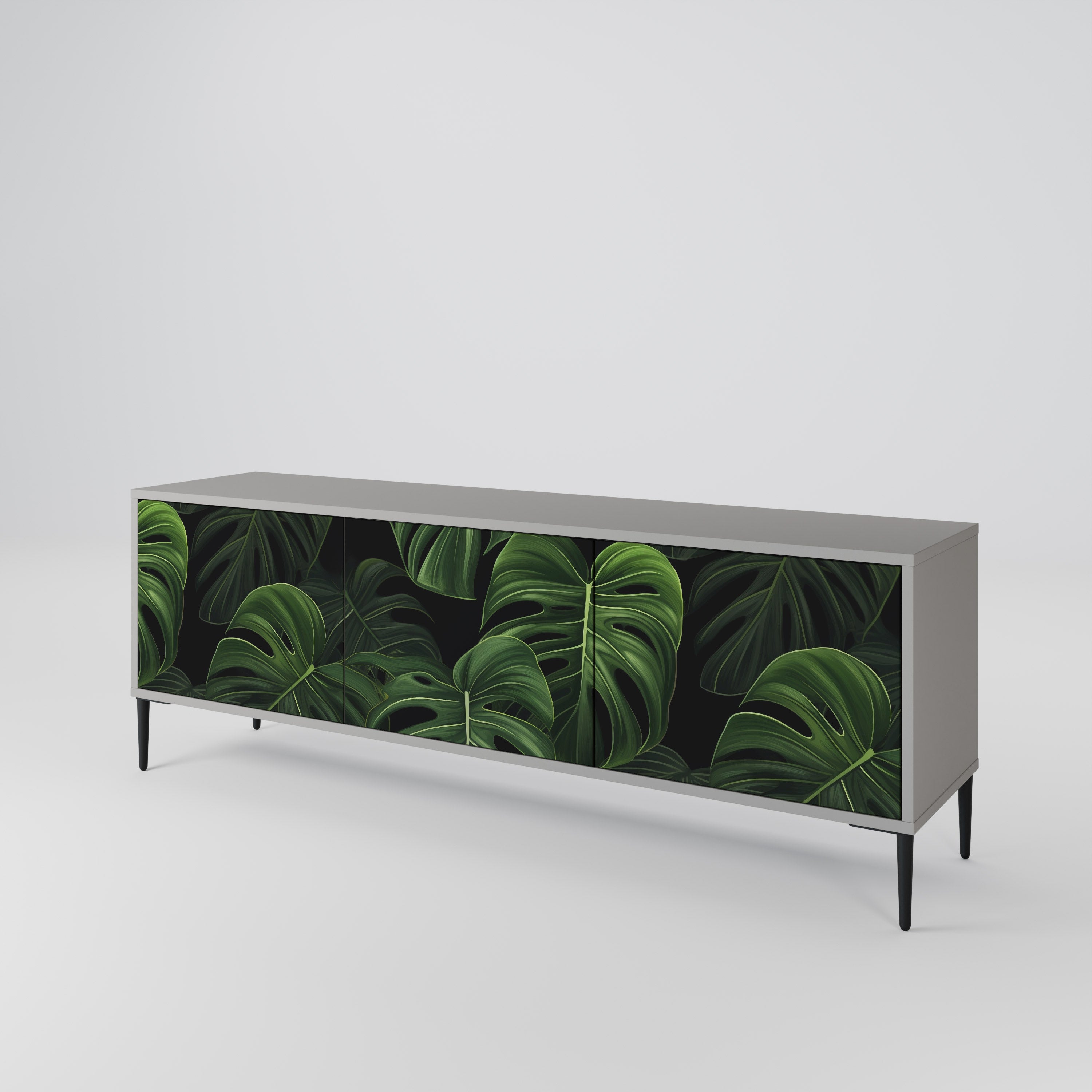 INFINITE MONSTERA TV-bänk med 3 dörrar