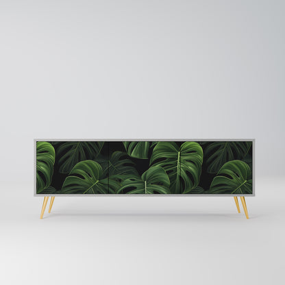 INFINITE MONSTERA 3-dörrars TV-bänk i grå finish