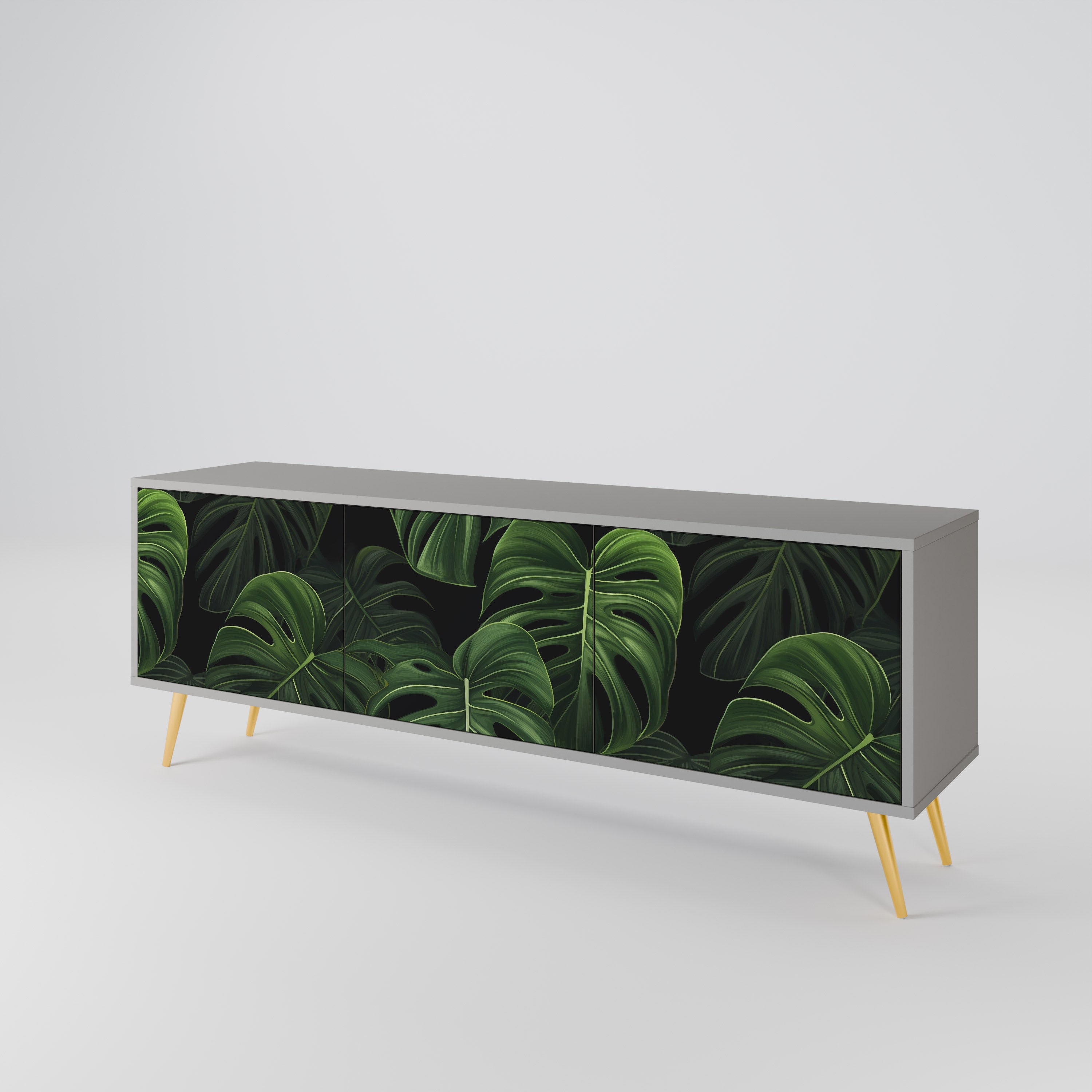 INFINITE MONSTERA TV-bänk med 3 dörrar