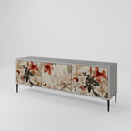 PETAL HARMONY 3-dörrars TV-bänk i grå finish