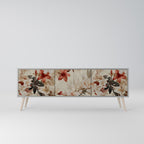 PETAL HARMONY 3-dörrars TV-bänk i grå finish