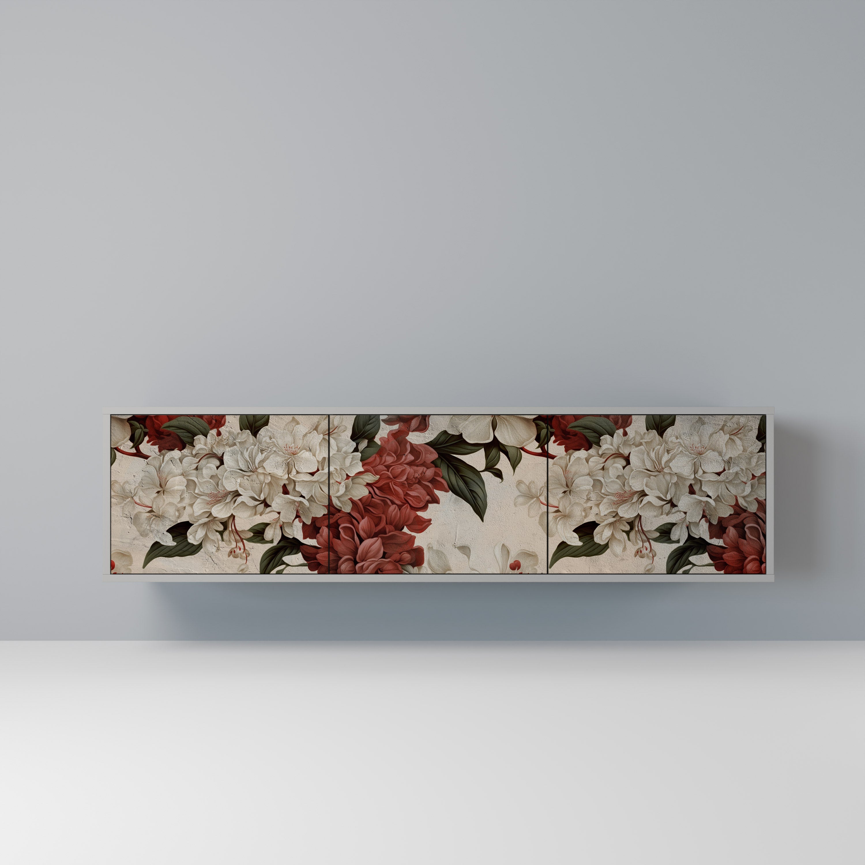 EPHEMERAL DAYS 3-dörrars TV-bänk i grå finish