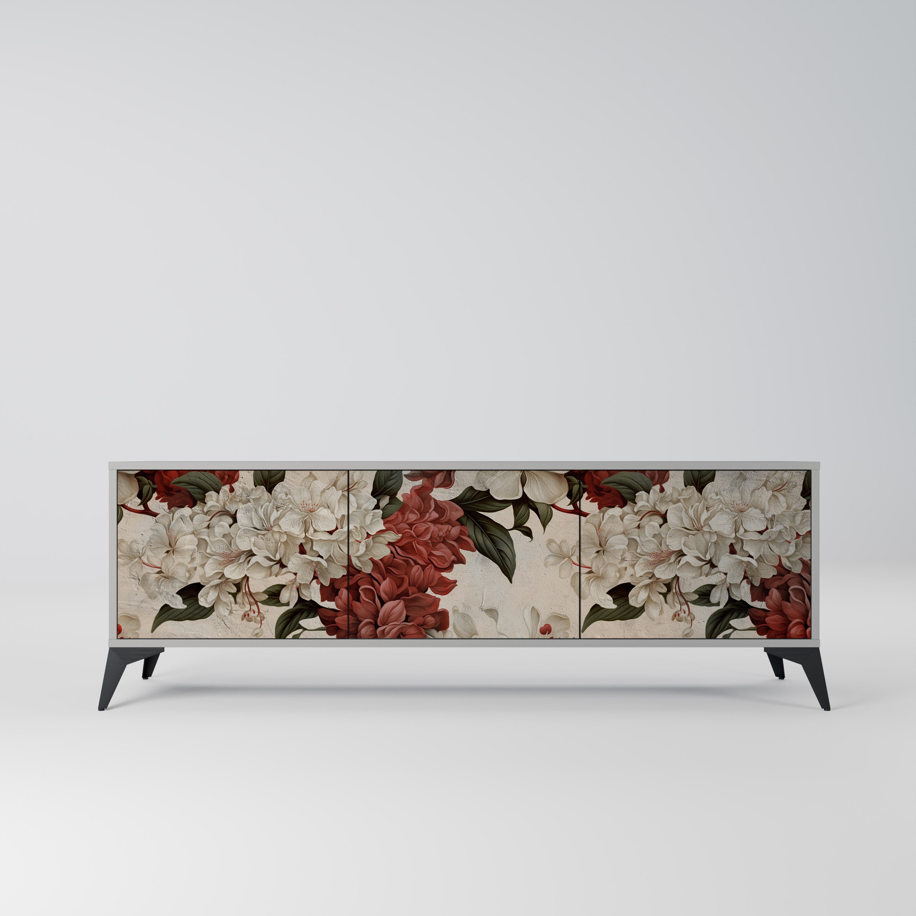 EPHEMERAL DAYS 3-dörrars TV-bänk i grå finish