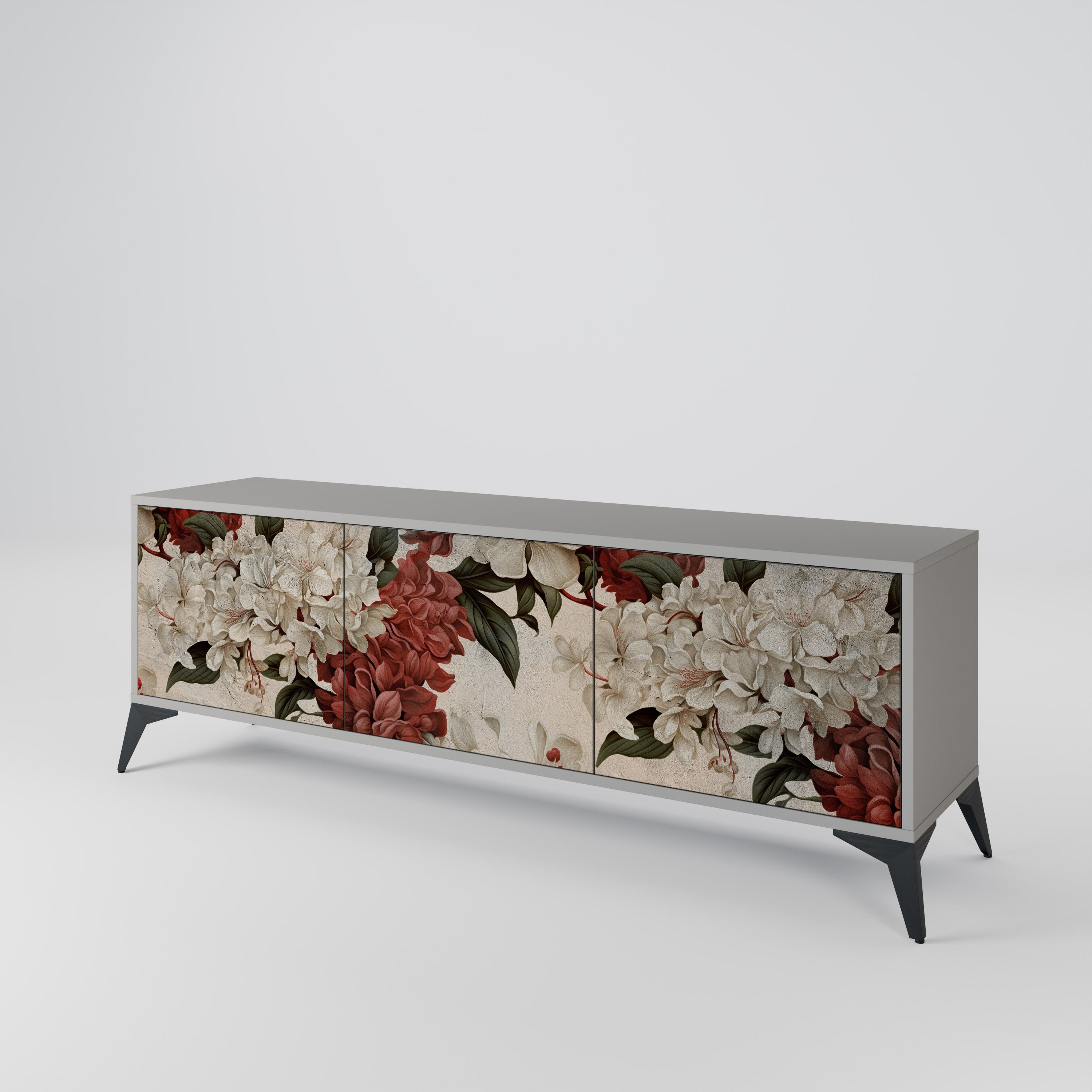 EPHEMERAL DAYS 3-dörrars TV-bänk i grå finish