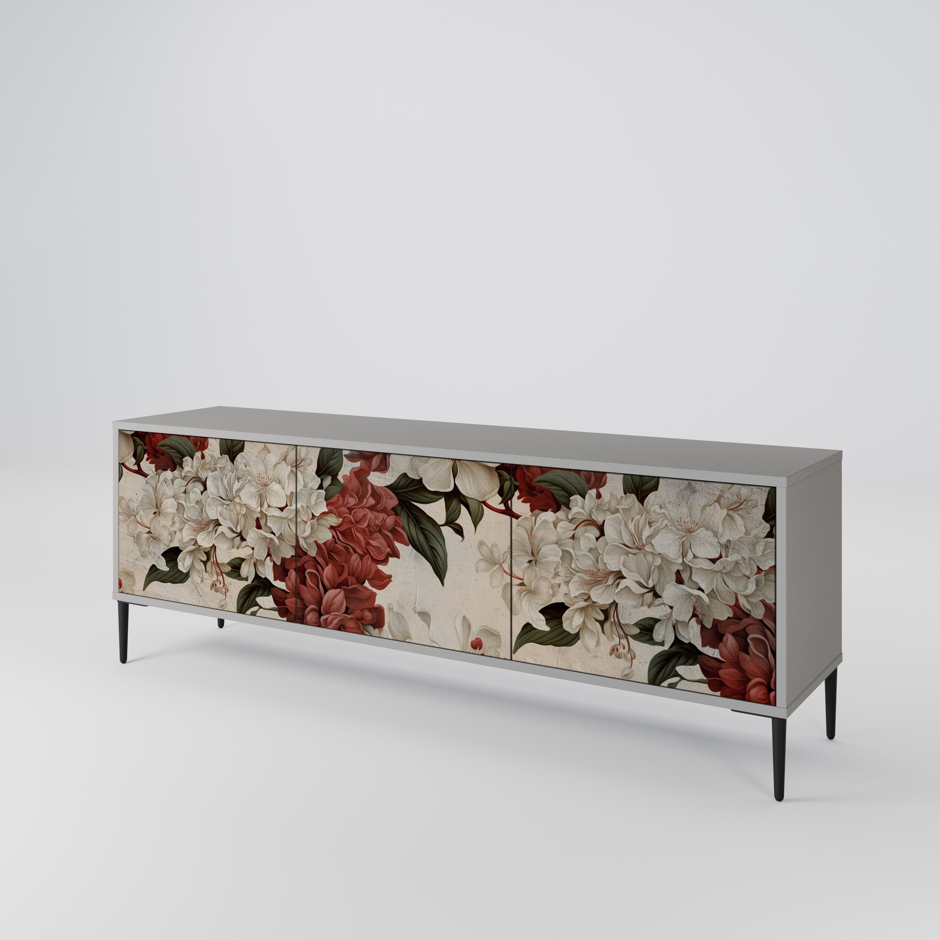 EPHEMERAL DAYS 3-dörrars TV-bänk i grå finish