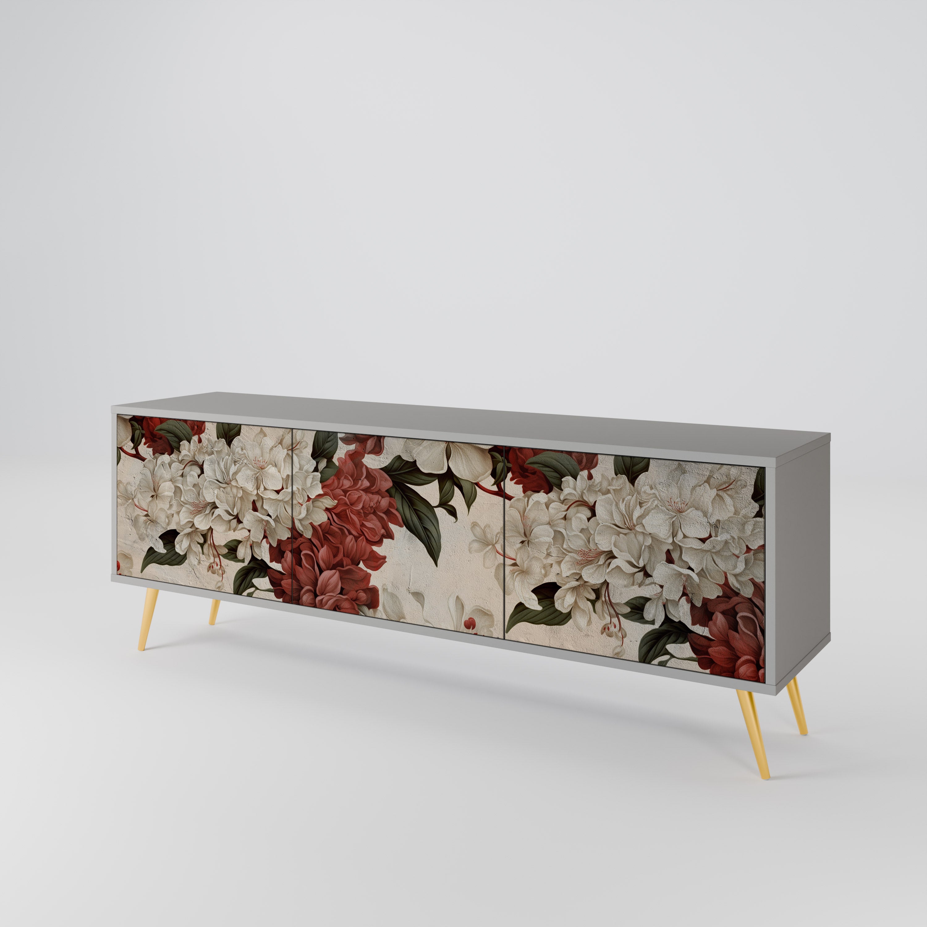 EPHEMERAL DAYS 3-dörrars TV-bänk i grå finish