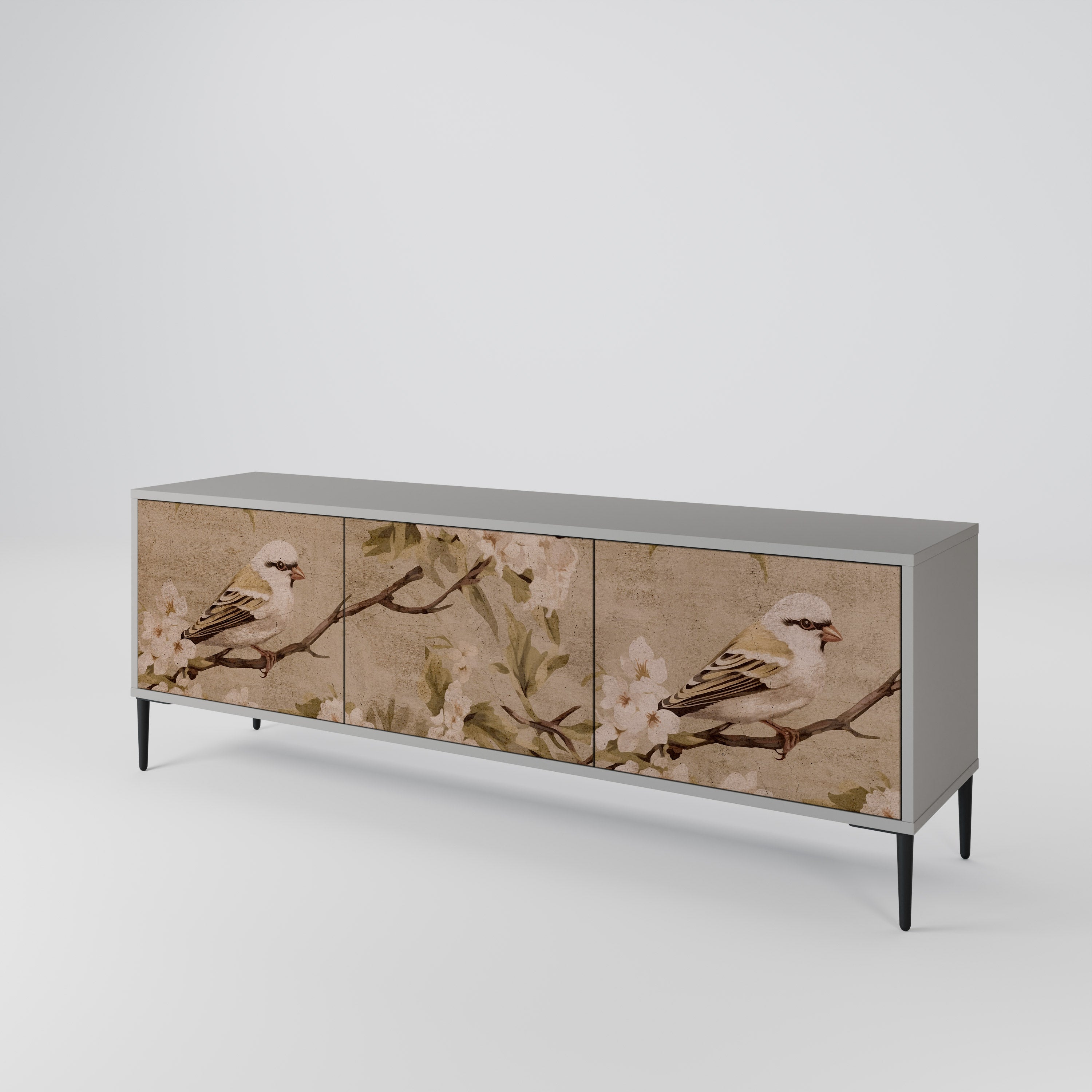 PETAL DISTINGUISH TV-bänk med 3 dörrar
