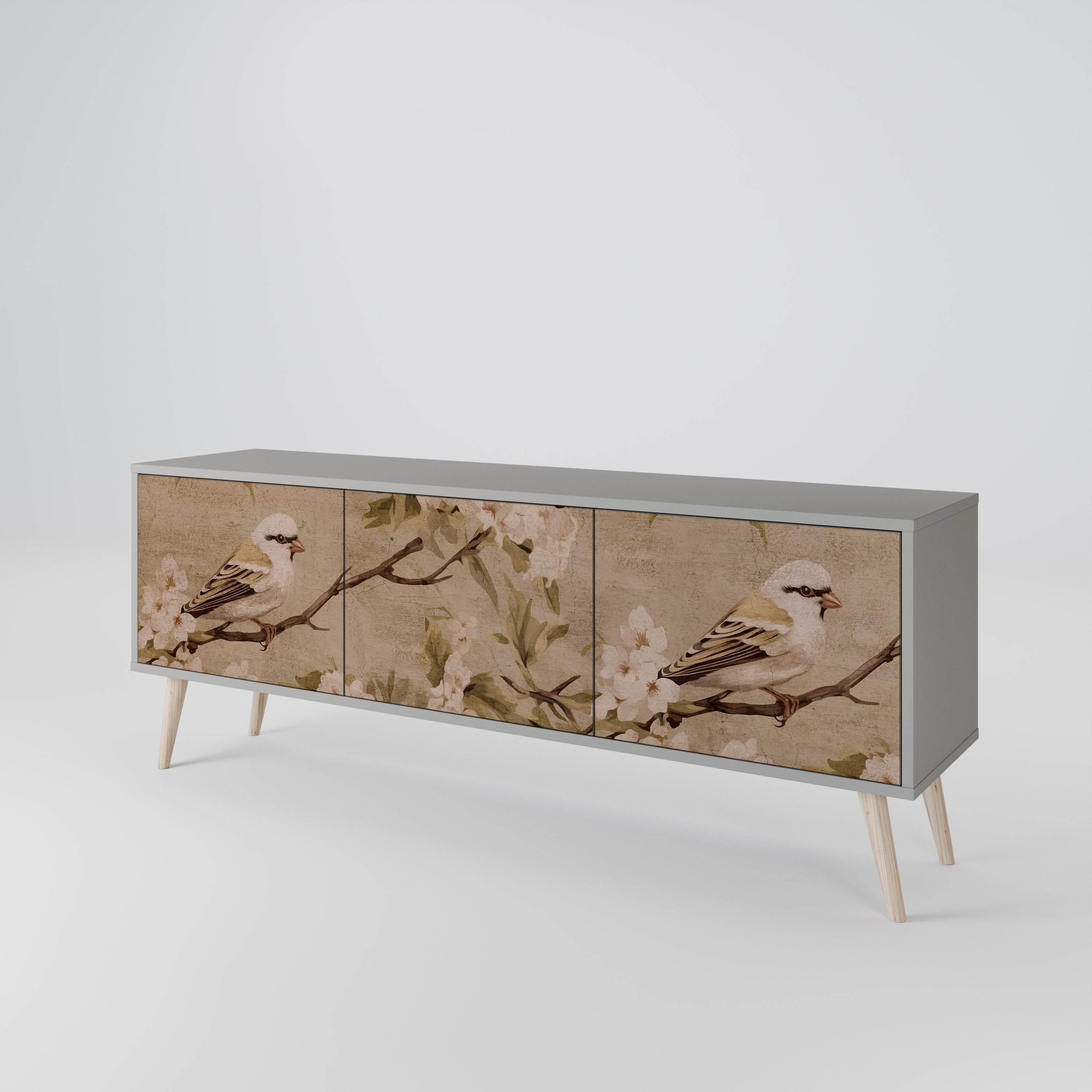 PETAL DISTINGUISH TV-bänk med 3 dörrar