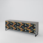 FOWLY DAZE 3-dörrars TV-bänk i grå finish