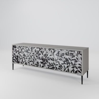 CHARCOAL SPROUT TV-bänk med 3 dörrar