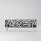 CHARCOAL SPROUT 3-dörrars TV-bänk i grå finish