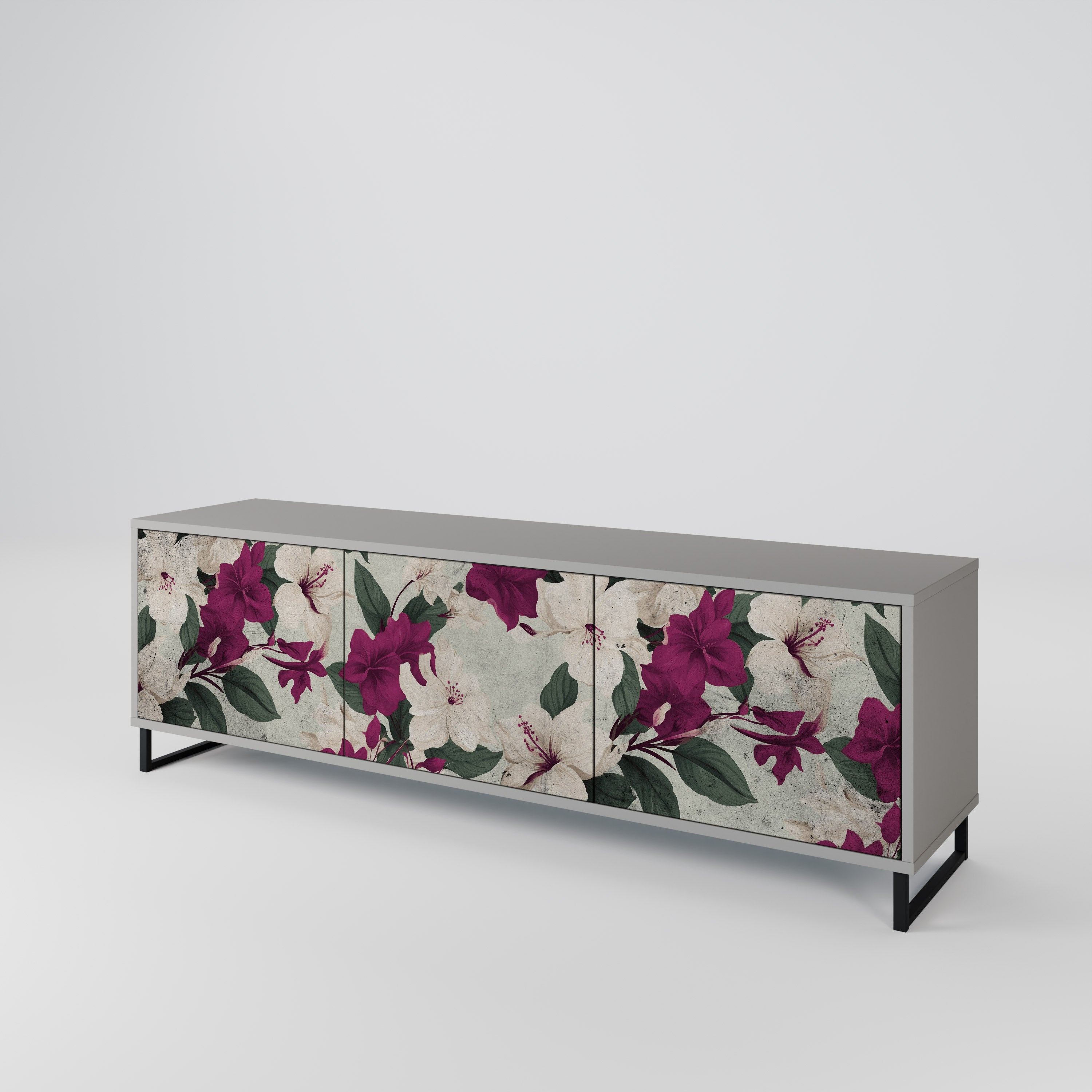 FLOWERET DREAM TV-bänk med 3 dörrar