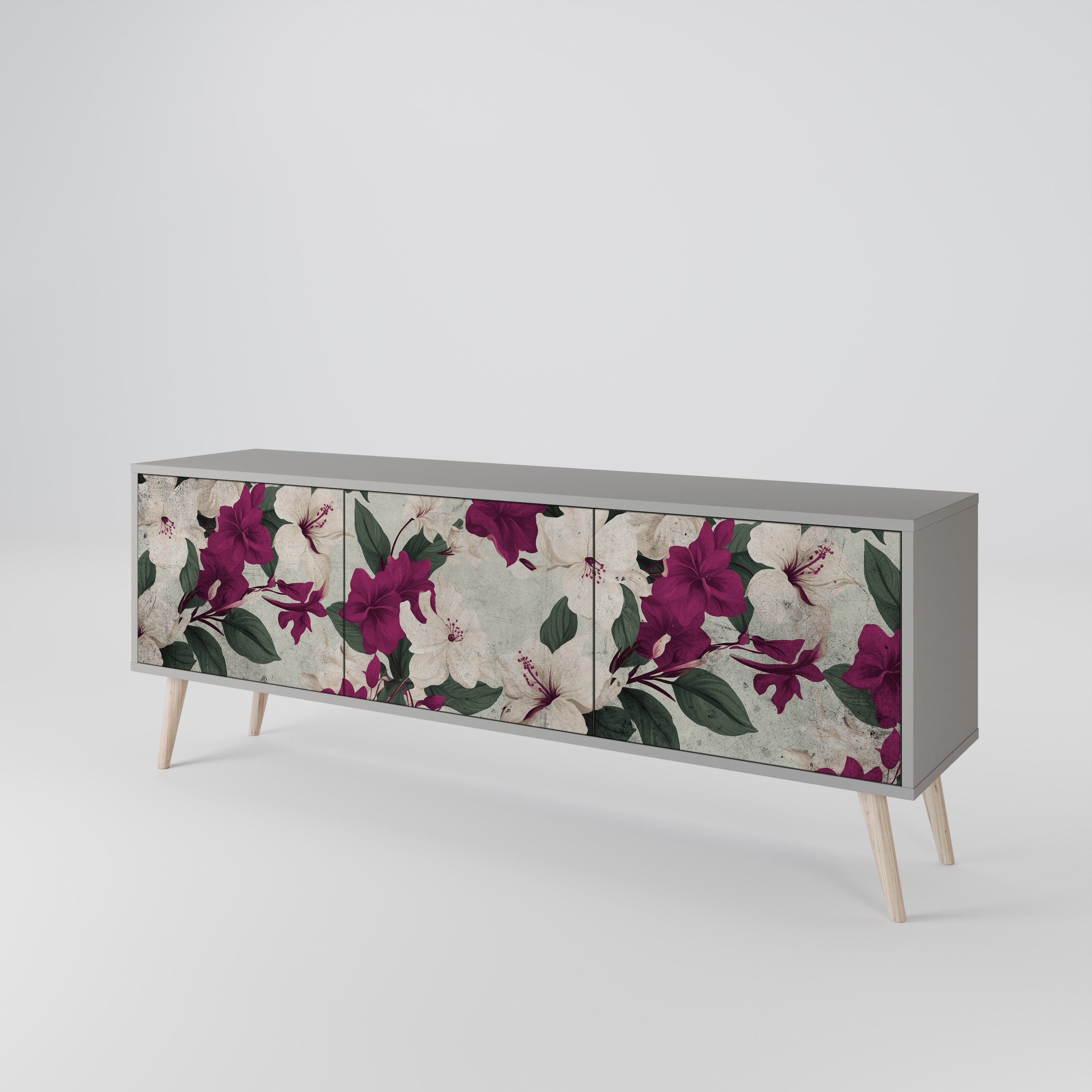 FLOWERET DREAM TV-bänk med 3 dörrar