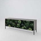 SUCCULENT JUNGLE 3-Door TV Stand in Grey Finish