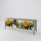 SUNKISSED LILY 3-Door TV Stand in Grey Finish