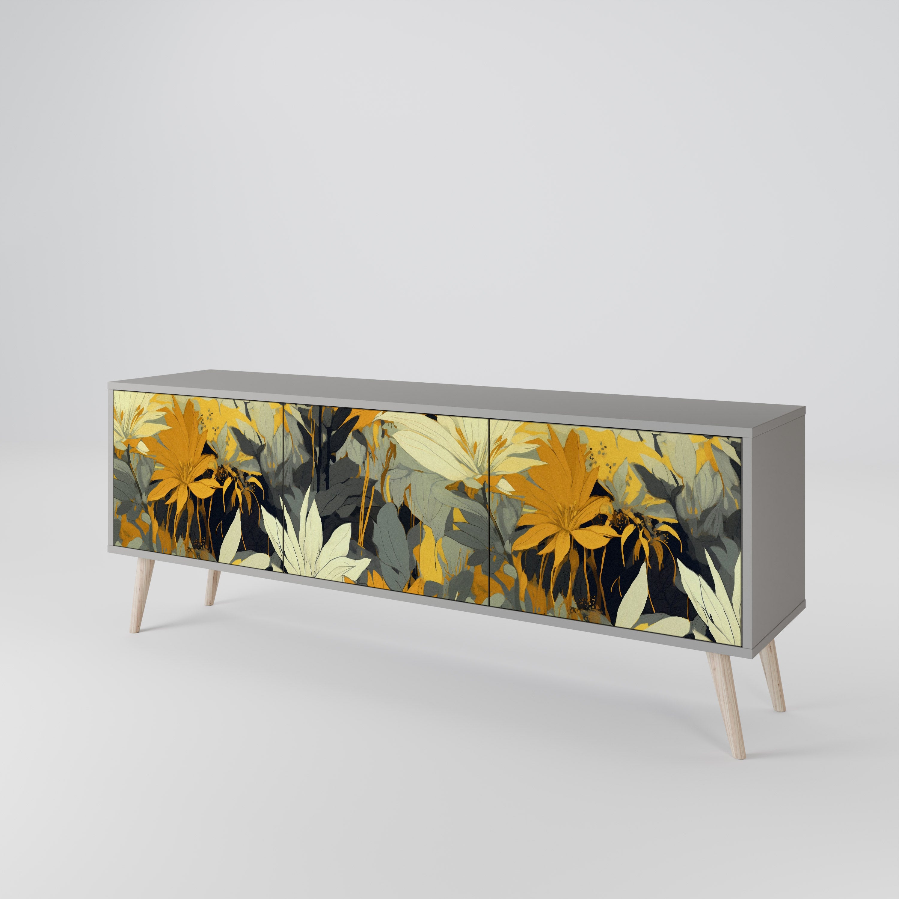 SUNKISSED LILY TV-bänk med 3 dörrar
