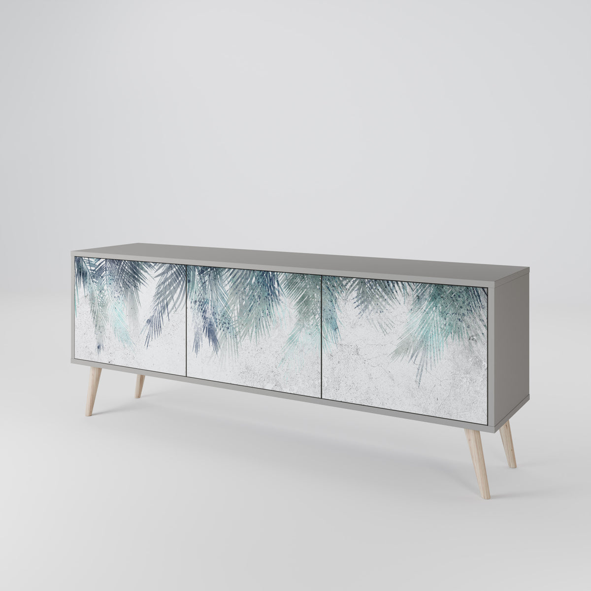 PALM VEIL TV-bänk med 3 dörrar