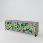 VERDANT PLEASURES 3-Door TV Stand in Grey Finish