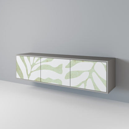BOTANICAL SPARK 3-dörrars TV-bänk i grå finish