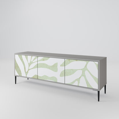 BOTANICAL SPARK 3-dörrars TV-bänk i grå finish