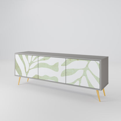 BOTANICAL SPARK 3-dörrars TV-bänk i grå finish