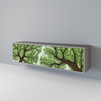 WILDERNESS DASH 3-Door TV Stand in Grey Finish