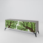 WILDERNESS DASH 3-Door TV Stand in Grey Finish