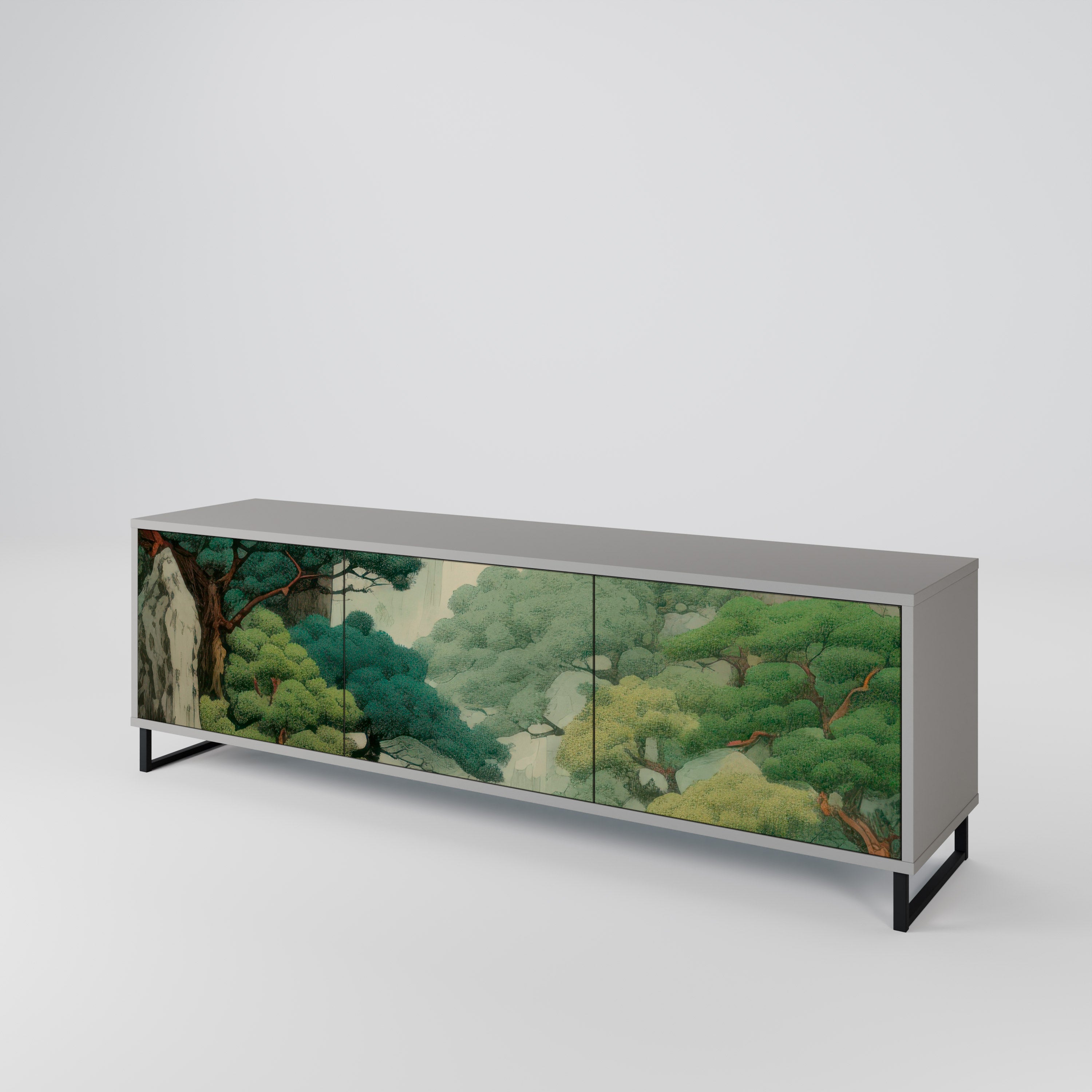 VERDURE ABYSS TV-bänk med 3 dörrar