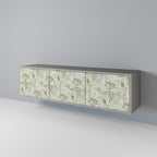 FENNEL BALDACHIN 3-Door TV Stand in Grey Finish