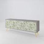 FENNEL BALDACHIN 3-Door TV Stand in Grey Finish