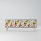 COCOA FRUITS 3-Door TV Stand in Grey Finish