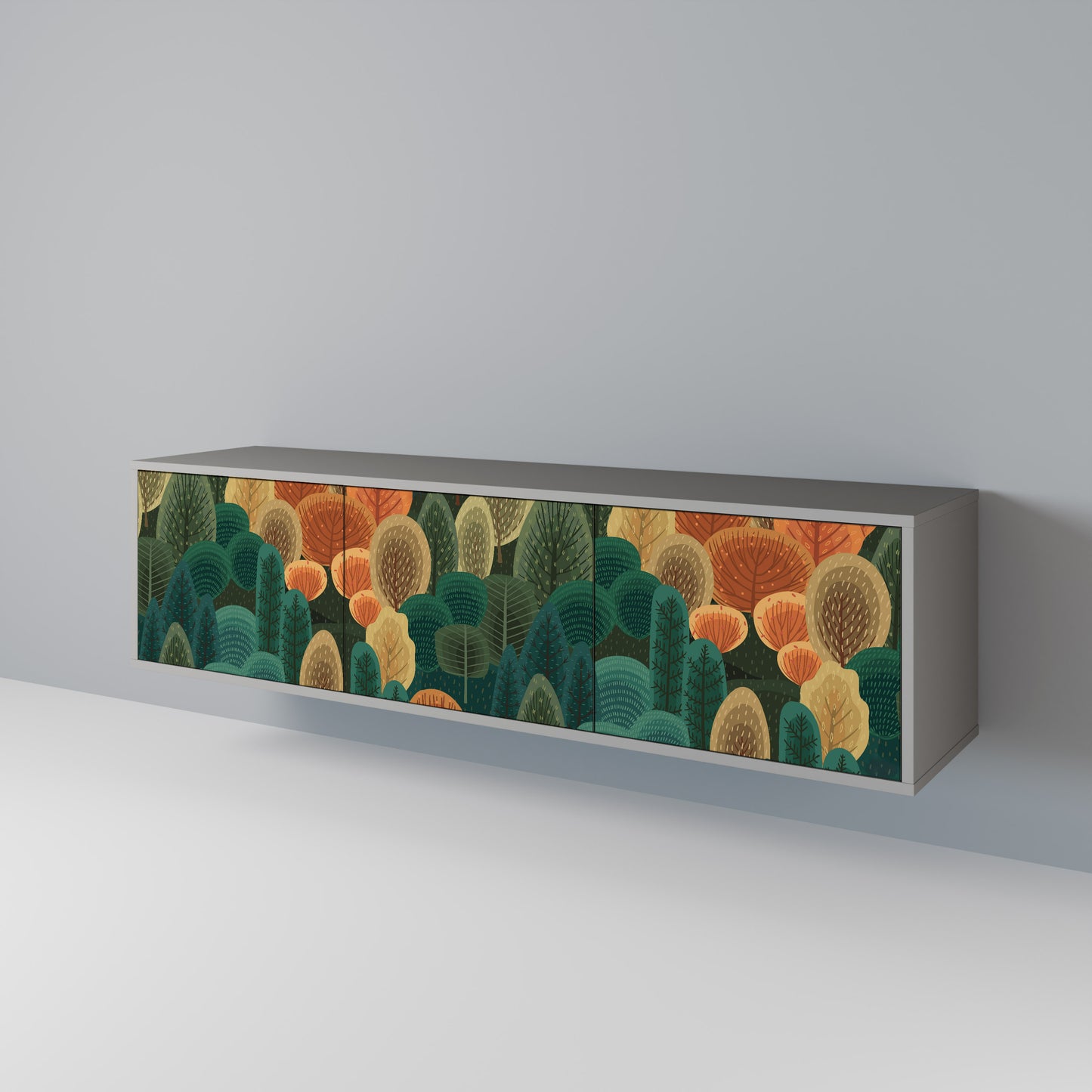 AUTUMN KALEIDOSCOPE TV-bänk med 3 dörrar