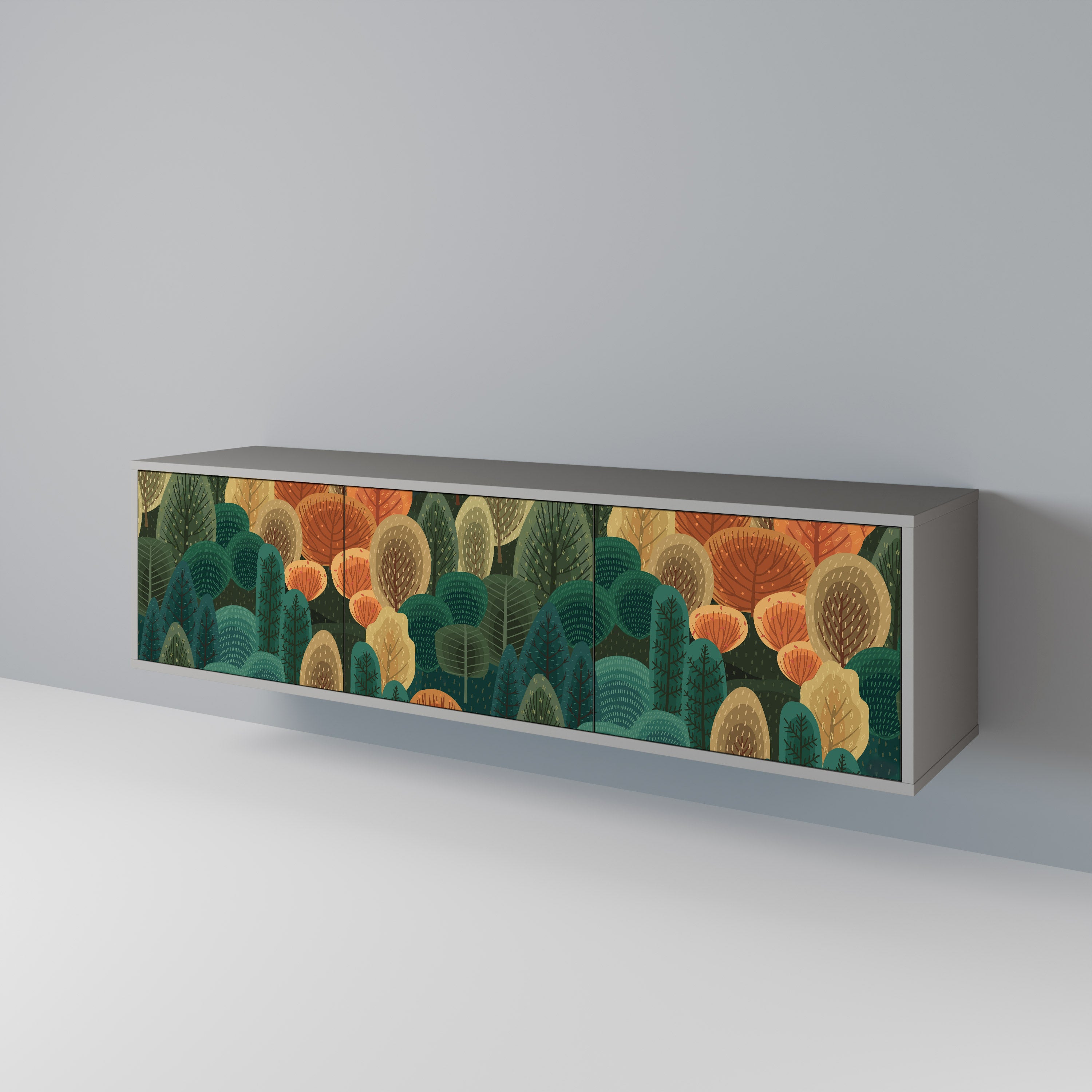 AUTUMN KALEIDOSCOPE TV-bänk med 3 dörrar