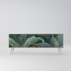 ROYAL GREEN 3-Door TV Stand in Grey Finish