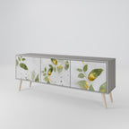 ELEGANT BOTANICS 3-Door TV Stand in Grey Finish