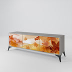 TRACES OF AUTUMN 3-Door TV Stand in Grey Finish