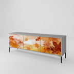 TRACES OF AUTUMN 3-Door TV Stand in Grey Finish