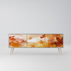 TRACES OF AUTUMN 3-Door TV Stand in Grey Finish