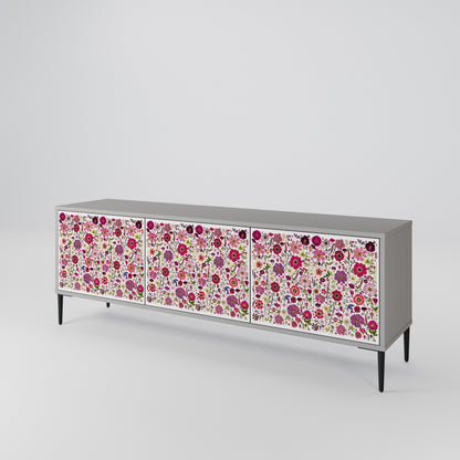 PETAL GARDEN 3-Door TV Cabinet