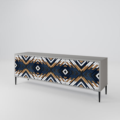 ARTFUL GEOMETRY TV-bänk med 3 dörrar