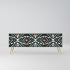 DIMENSION DELIGHTS 3-Door TV Stand in Grey Finish