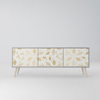 SPOTTED DAZE 3-Door TV Stand in Grey Finish