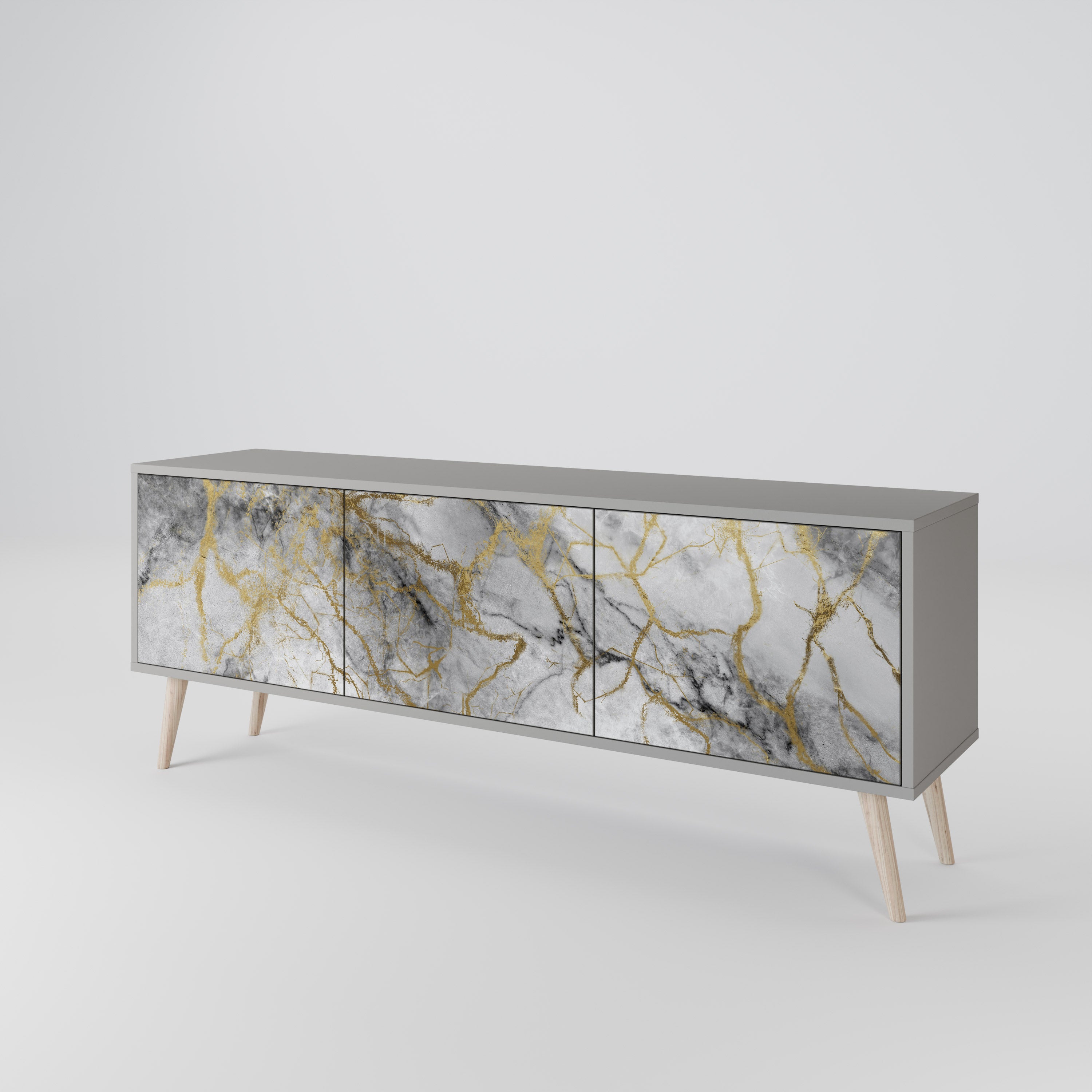TIMELESS GLIDE TV-bänk med 3 dörrar