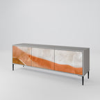 SANDHILLS SPLENDOUR 3-Door TV Stand in Grey Finish